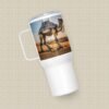 Digital Nomad Robot and Camel Travel Mug