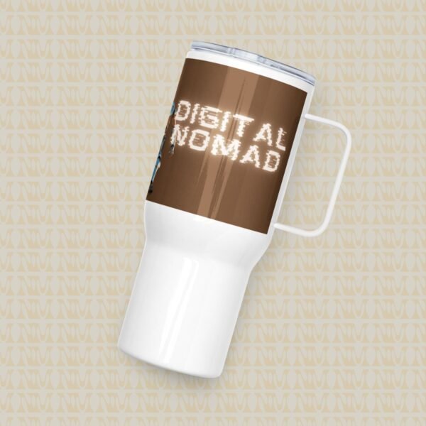 Digital Nomad Robot and Camel Travel Mug