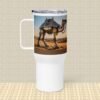 Digital Nomad Robot and Camel Travel Mug