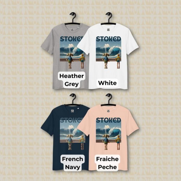 Stoked Surfing T-Shirt Unisex Organic Cotton