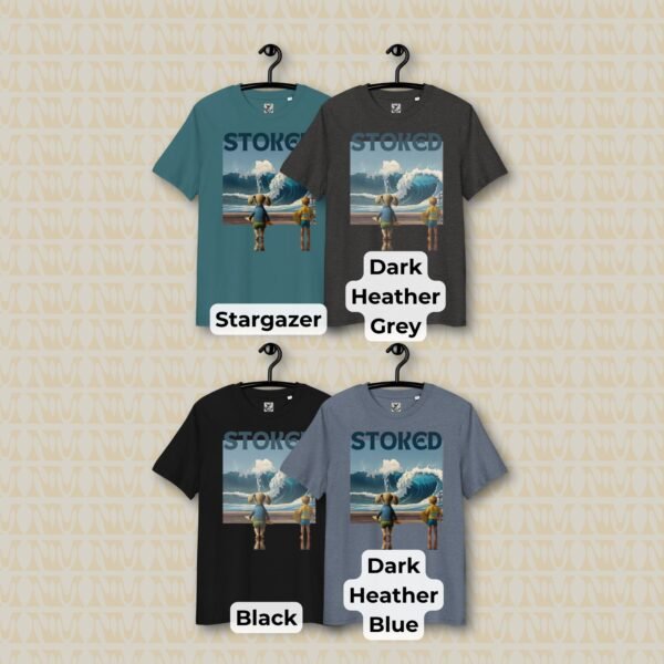 Stoked Surfing T-Shirt Unisex Organic Cotton