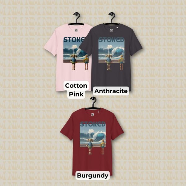 Stoked Surfing T-Shirt Unisex Organic Cotton
