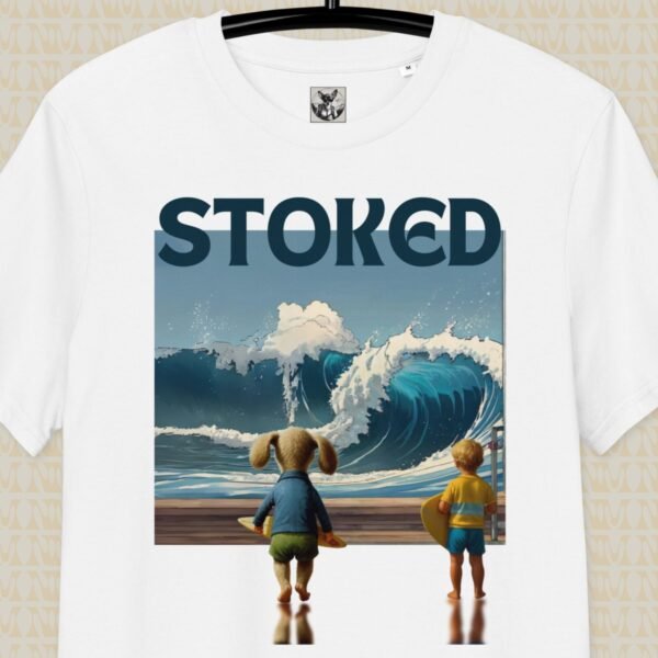 Stoked Surfing T-Shirt Unisex Organic Cotton