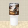 Digital Nomad Robot and Camel Travel Mug