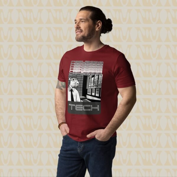 Unisex Capybara Tech Programmer T-Shirt 100% Organic