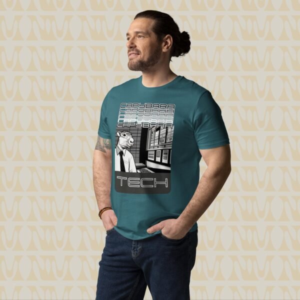 Unisex Capybara Tech Programmer T-Shirt 100% Organic