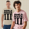 World Peace 3 Unisex Organic Cotton T-Shirt