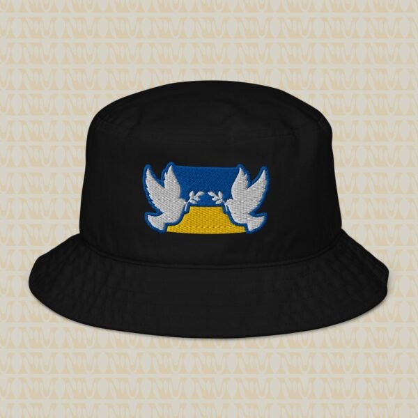 Ukraine Peace Doves Organic Bucket Hat