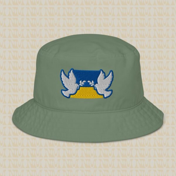 Ukraine Peace Doves Organic Bucket Hat