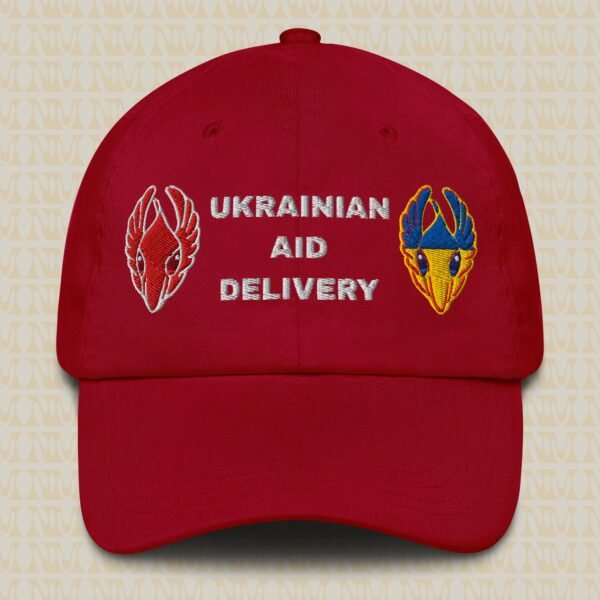 Ukrainian Aid Delivery Two Flags Dad hat