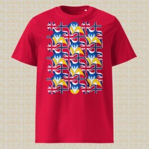 Melted Flags Unisex Organic Cotton T-Shirt