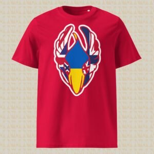 Ukrainian Aid Delivery Bird Unisex Organic Cotton T-Shirt