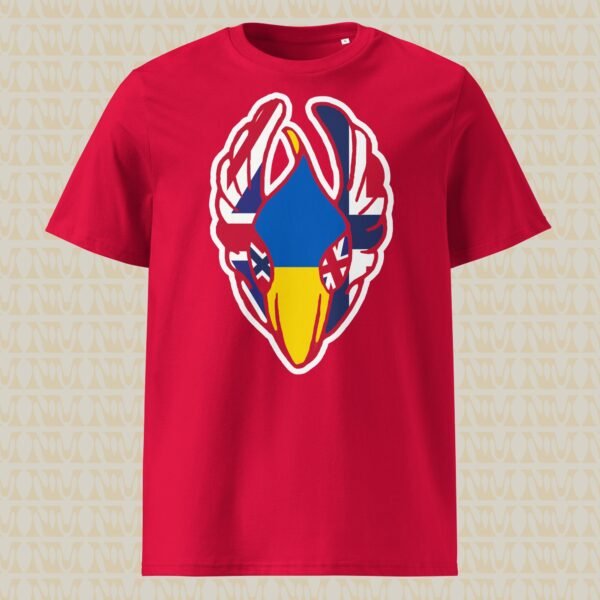 Ukrainian Aid Delivery Bird Unisex Organic Cotton T-Shirt