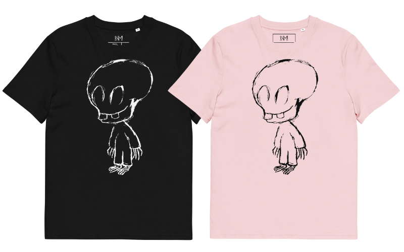 Category Image for Our Adult Halloween Products - Featuring T-Shirts with our Scarelys Skeleton Character