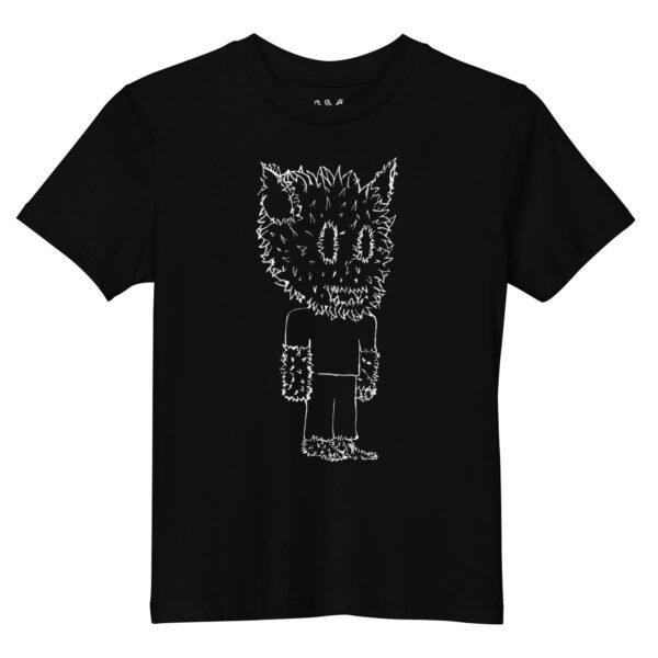 Scarelys Werewolf Black Organic Cotton Kids T-Shirt