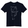Scarelys Lucky Black Cat Organic Cotton Kids T-Shirt