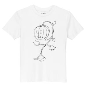 Scarelys Ghost Pumpkin Organic Cotton Kids T-Shirt