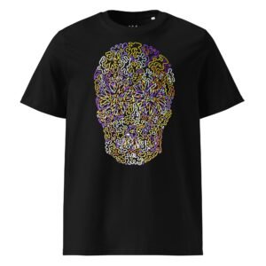 Flower Skull Unisex Organic Cotton T-Shirt