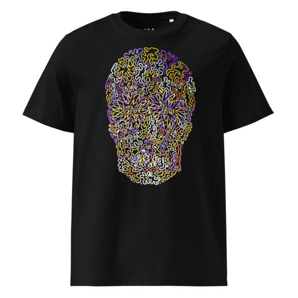 Flower Skull Unisex Organic Cotton T-Shirt