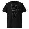 Scarelys Lucky Black Cat Unisex Organic Cotton T-Shirt