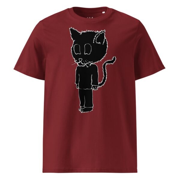 Scarelys Lucky Black Cat Unisex Organic Cotton T-Shirt