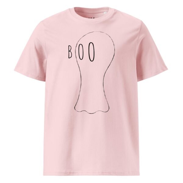Scarelys Boo Ghost Unisex Organic Cotton Halloween T-Shirt