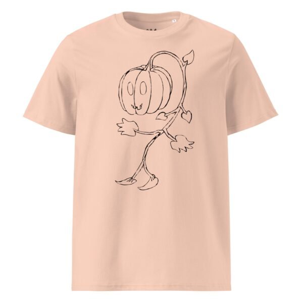 Scarelys Ghost Pumpkin Unisex Organic Cotton T-Shirt