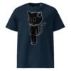 Scarelys Lucky Black Cat Unisex Organic Cotton T-Shirt