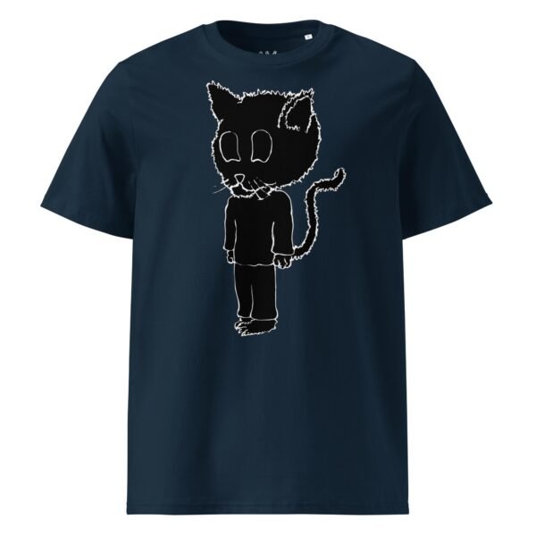 Scarelys Lucky Black Cat Unisex Organic Cotton T-Shirt
