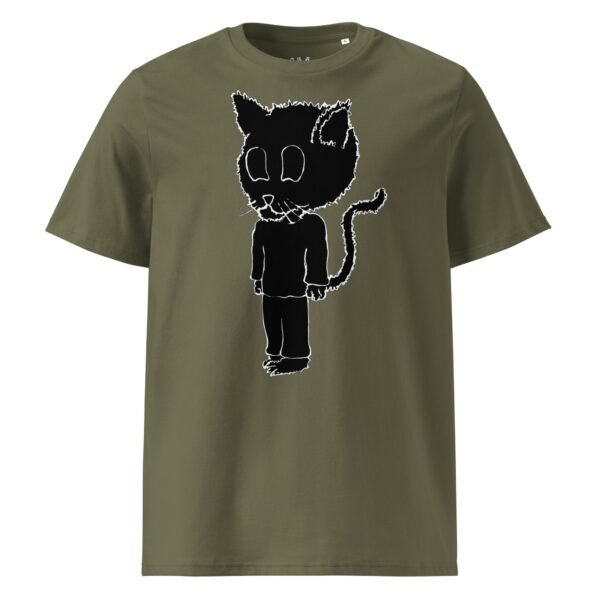 Scarelys Lucky Black Cat Unisex Organic Cotton T-Shirt