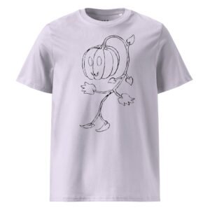 Scarelys Ghost Pumpkin Unisex Organic Cotton T-Shirt