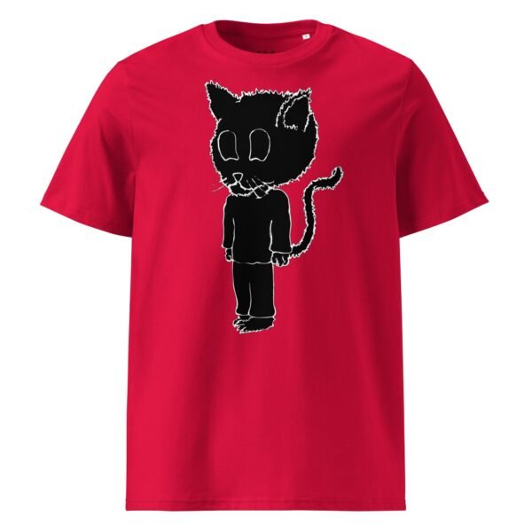 Scarelys Lucky Black Cat Unisex Organic Cotton T-Shirt