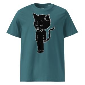 Scarelys Lucky Black Cat Unisex Organic Cotton T-Shirt