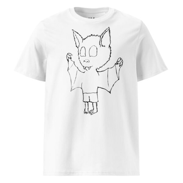 Scarelys Cute Bat Unisex Organic Cotton Halloween T-Shirt