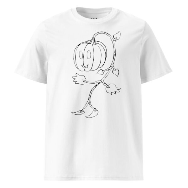 Scarelys Ghost Pumpkin Unisex Organic Cotton T-Shirt