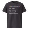 Neurodivergent Just Different Unisex Organic Cotton T-Shirt