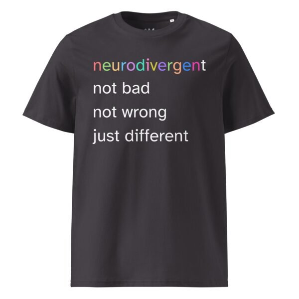 Neurodivergent Just Different Unisex Organic Cotton T-Shirt