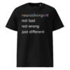 Neurodivergent Just Different Unisex Organic Cotton T-Shirt