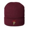 Mistletoe Organic Ribbed Beanie