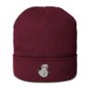 Snowman Organic Ribbed Beanie