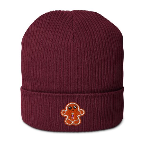 Gingerbread Organic Ribbed Beanie