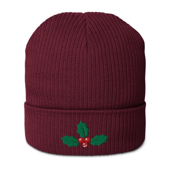 Happy Holly Organic Ribbed Beanie