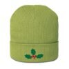 Happy Holly Organic Ribbed Beanie