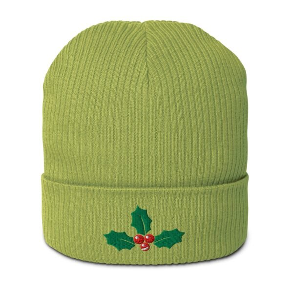 Happy Holly Organic Ribbed Beanie