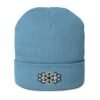 Snowflake Organic Ribbed Beanie