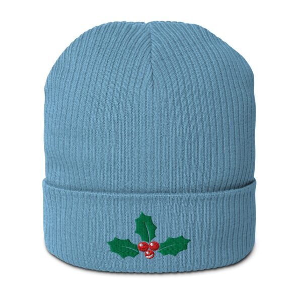 Happy Holly Organic Ribbed Beanie