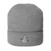 Snowman Organic Ribbed Beanie