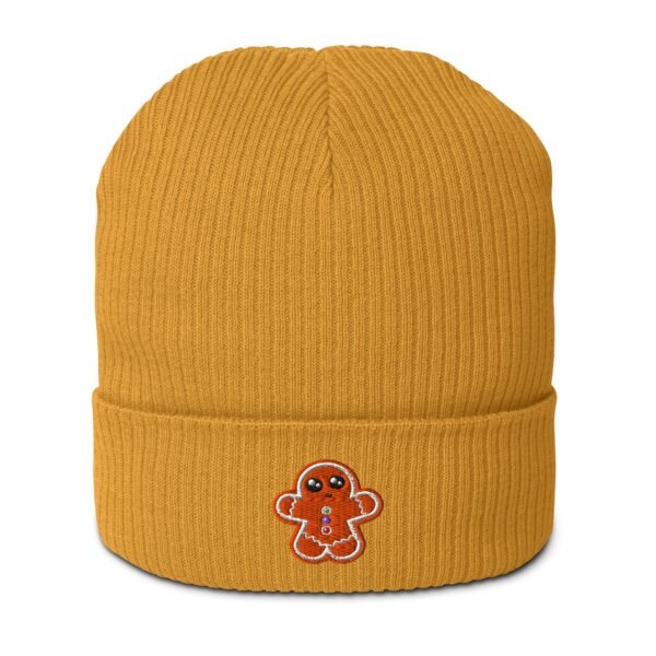 Gingerbread Organic Ribbed Beanie