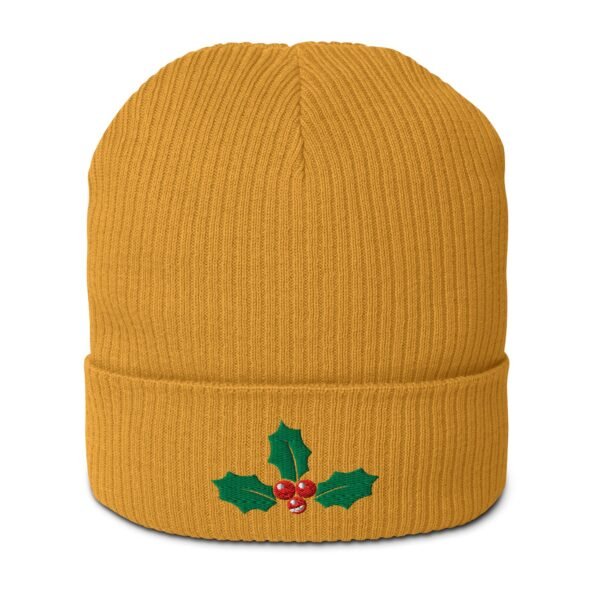 Happy Holly Organic Ribbed Beanie