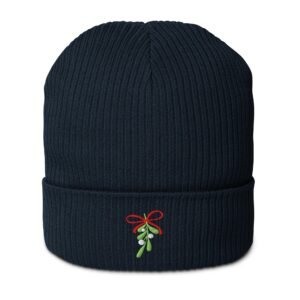 Mistletoe Organic Ribbed Beanie